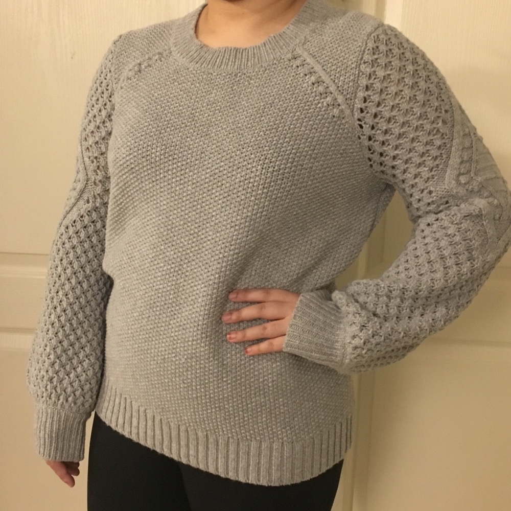 Brand New Loft Chunky Knit Gray Sweater